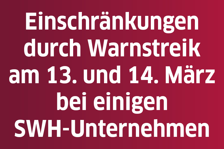 Bildtext Einschränkungen durch Warnstreik