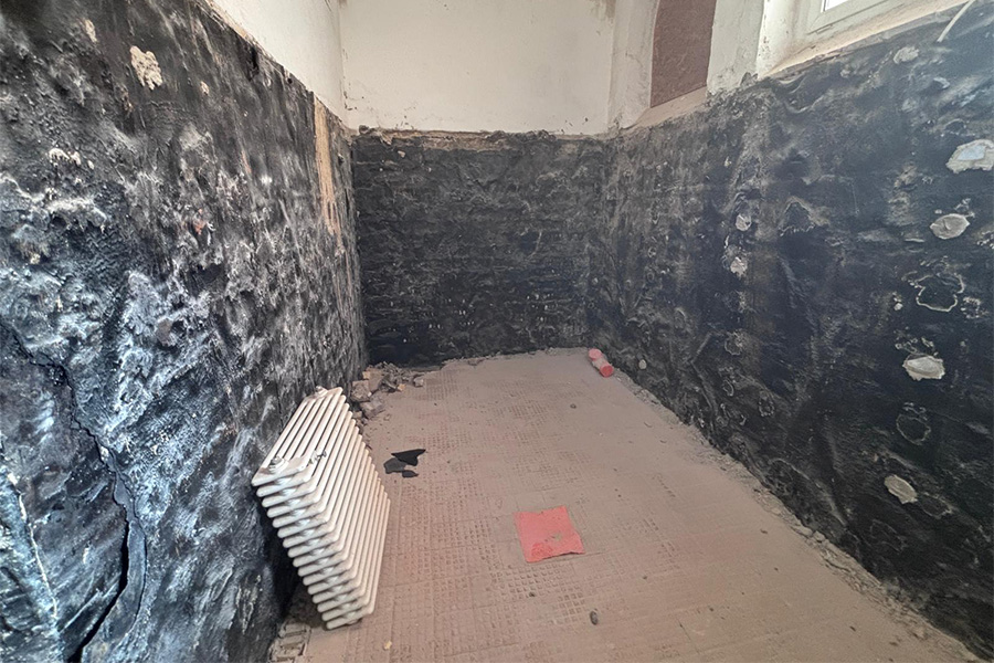 Ursprünglicher Wandputz.